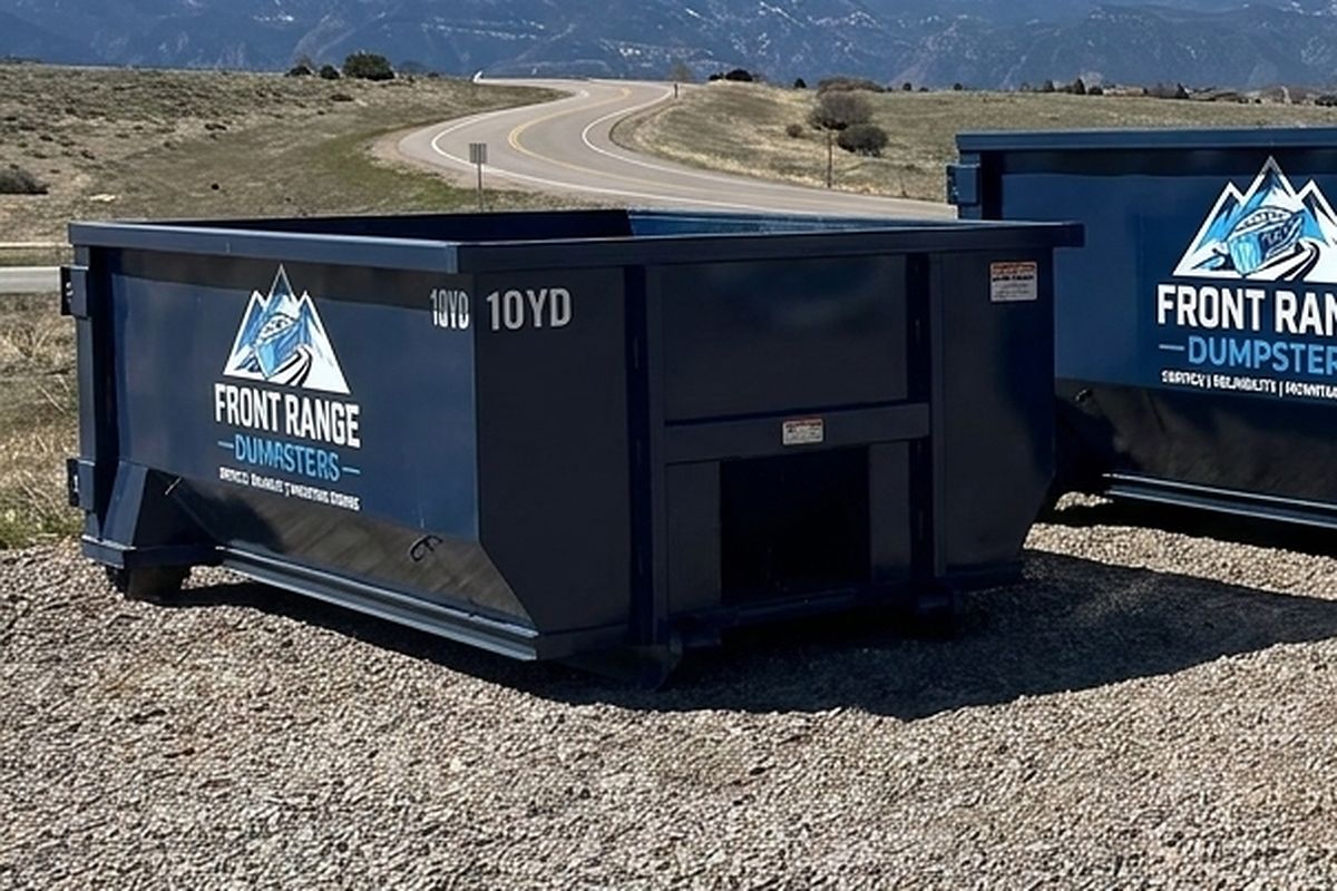 10 Yard roll-off dumpster from Front Range Dumpsters