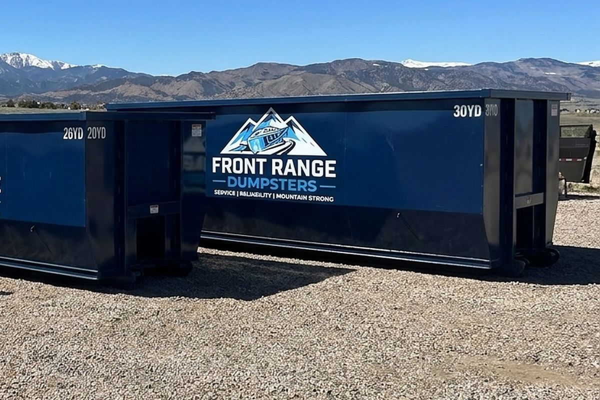 30 Yard roll-off dumpster from Front Range Dumpsters
